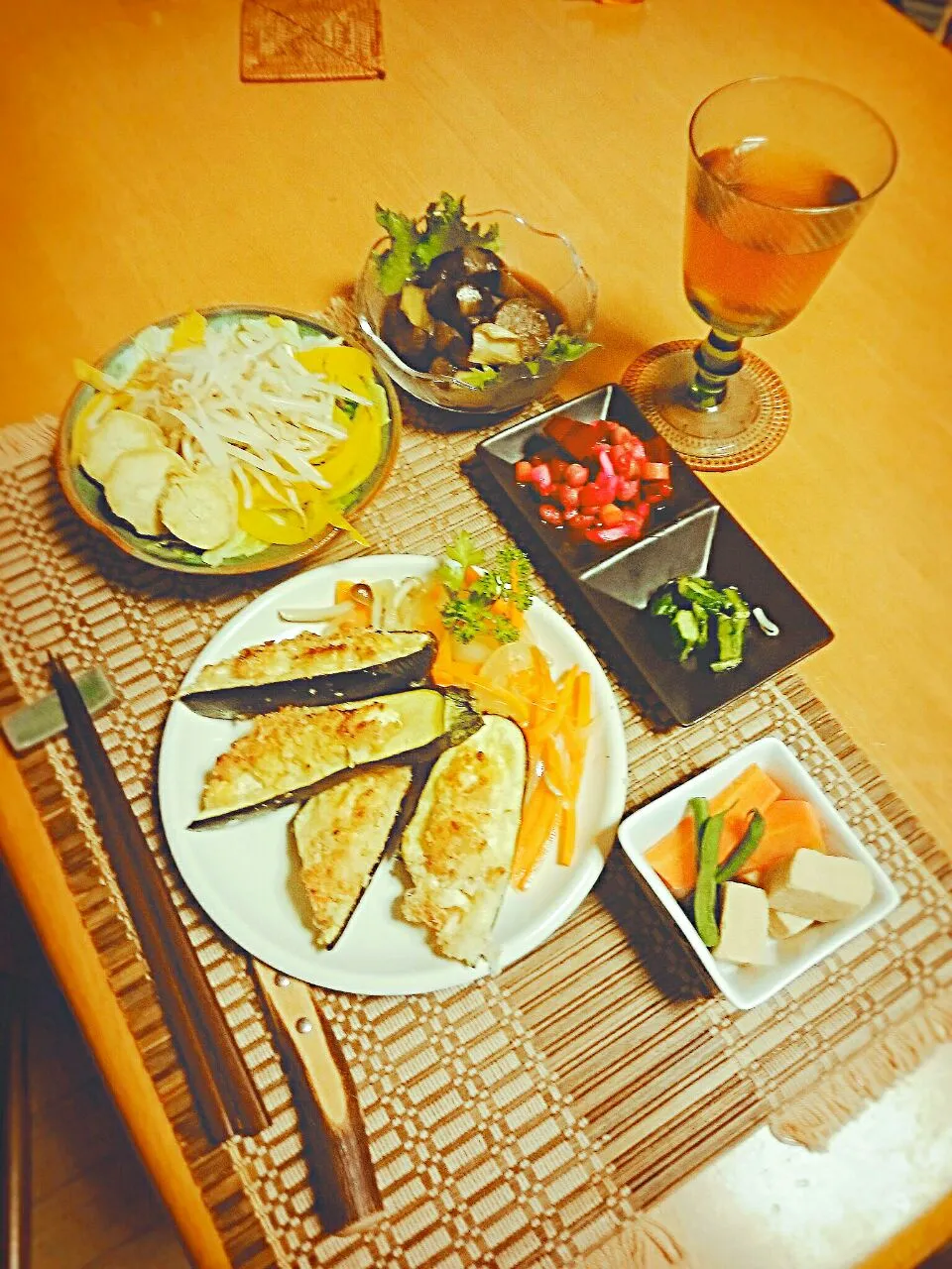 野菜中心夜ご飯🌃🍴|ゆず( ˘ ³˘)♥さん