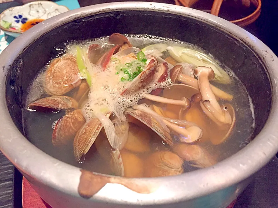 Clams with sake|Sky Blueさん