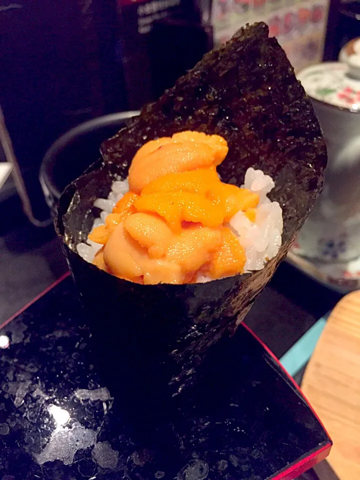 Sea urchin hand roll|Sky Blueさん