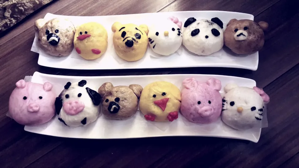 Homemade animal steam buns|Yanti Sbさん