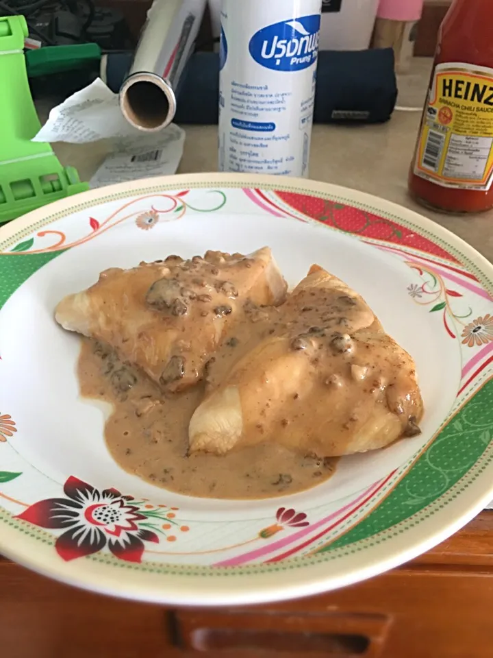 Chicken Steak with mushroom gravy|rtchphmさん