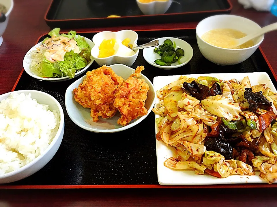 Snapdishの料理写真:美食源♡回鍋肉定食♡|ちゃ♡さん