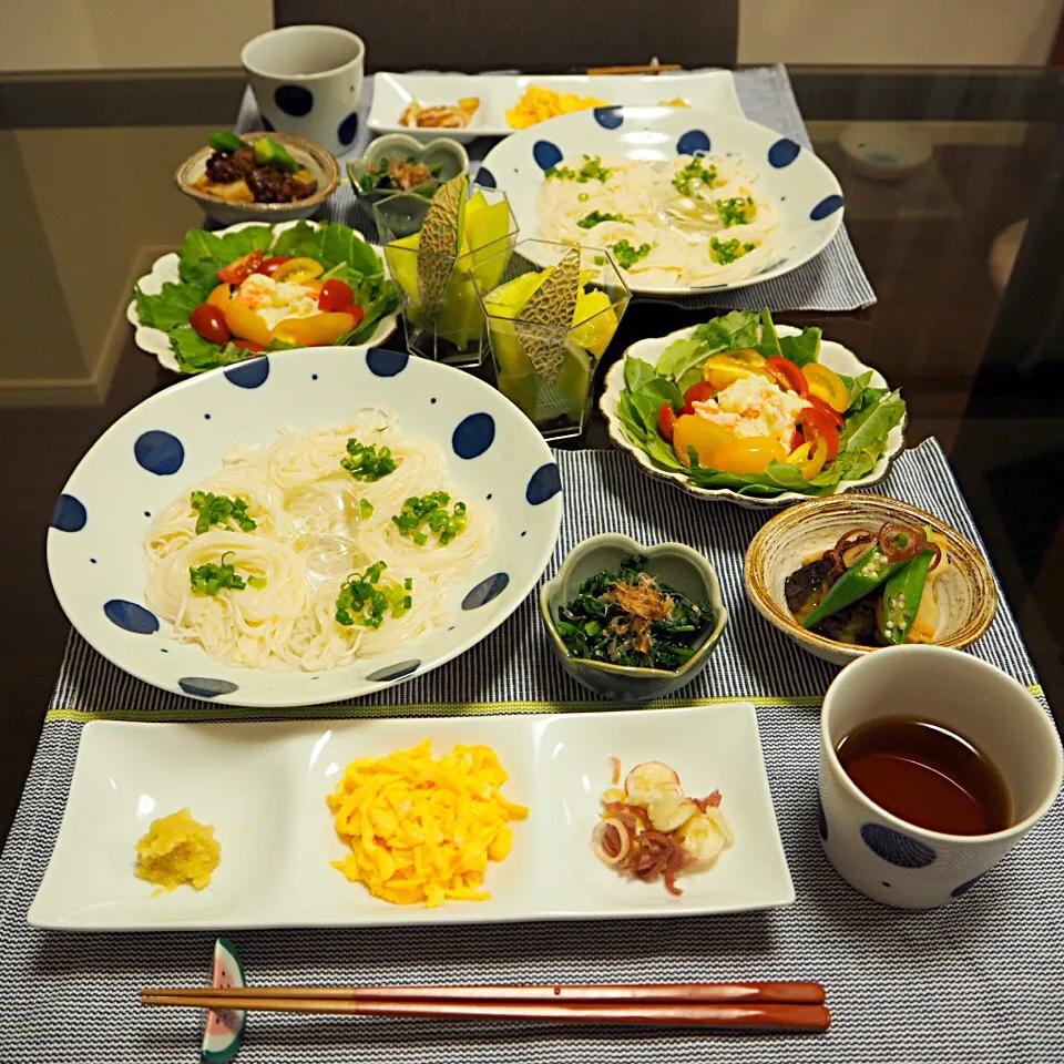 そうめん定食|はらしおりさん