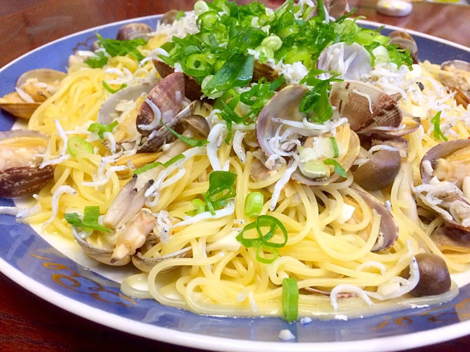 今日のパパパスタ【あさりとしらすのパスタ】|不動南平さん