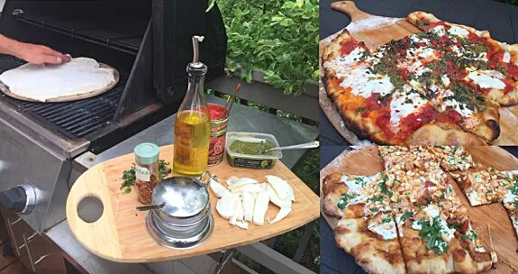 Pizza on the grill : Margherita with Pesto and Thai Chicken|K Goodnessさん