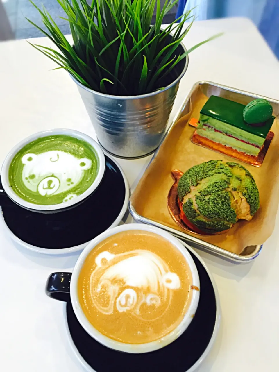 Green Tea Cream Puff, Bourbon Salted Caramel Cake from Bibble & Sip🍵☕️|MyRaXさん