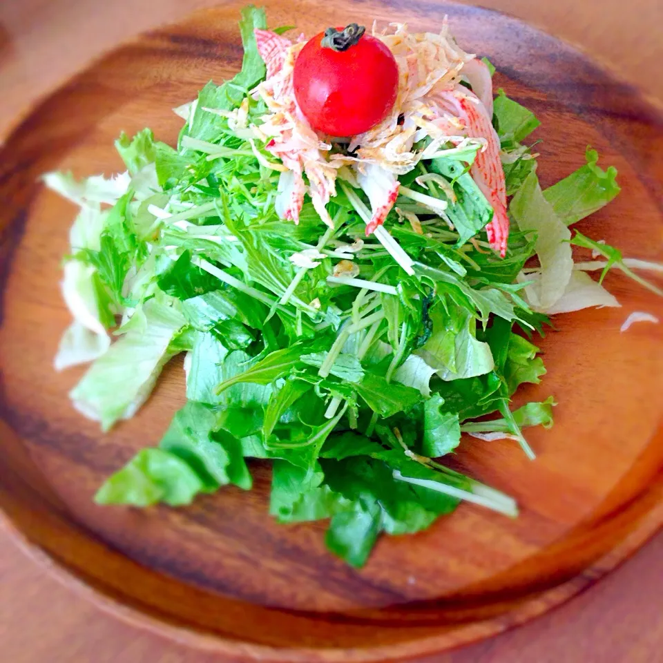 ヘルシーな気分の朝食❤︎
これに自家製(超簡単)中華ドレッシングかけて(*ˊૢᵕˋૢ*)

このサラダ＋
♪ヨーグルト
♪自家製寒天ゼリー
♪ホットココア
が、本日の朝ごはん'٩꒰｡•◡•｡꒱۶'|Mimさん