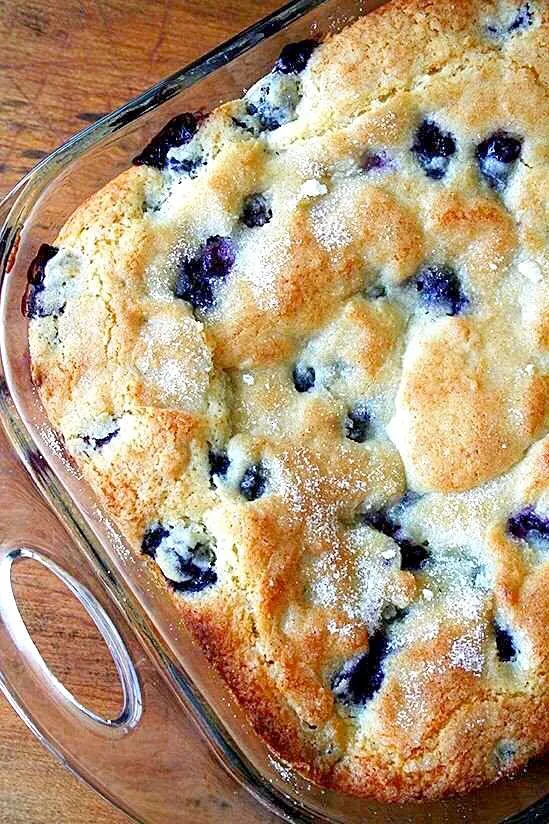 Buttermilk blueberry breakfast cake🍇|🌺IAnneさん