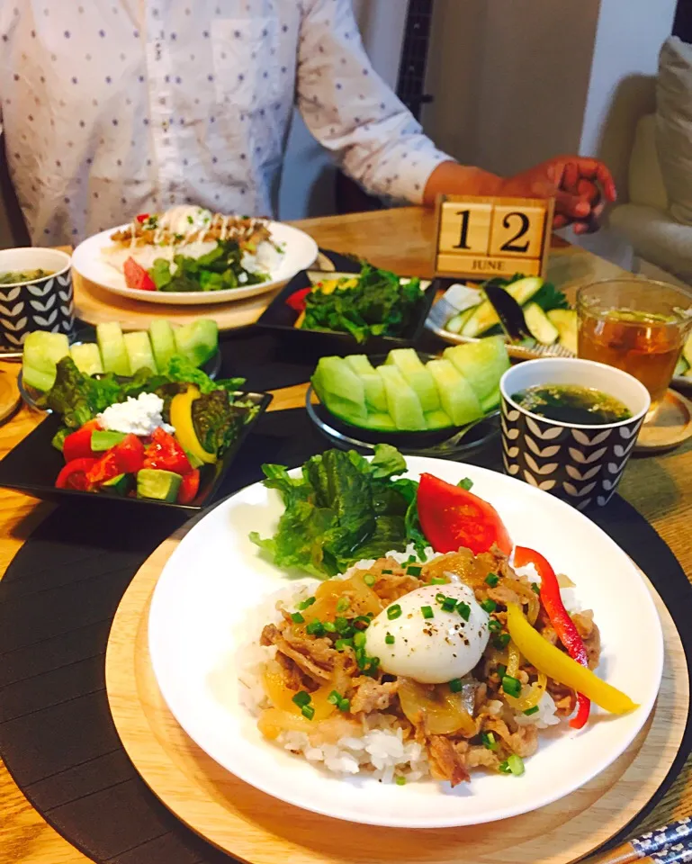 もち豚と泉州玉ねぎの温玉のっけ丼(*^_^*)|Kaoさん