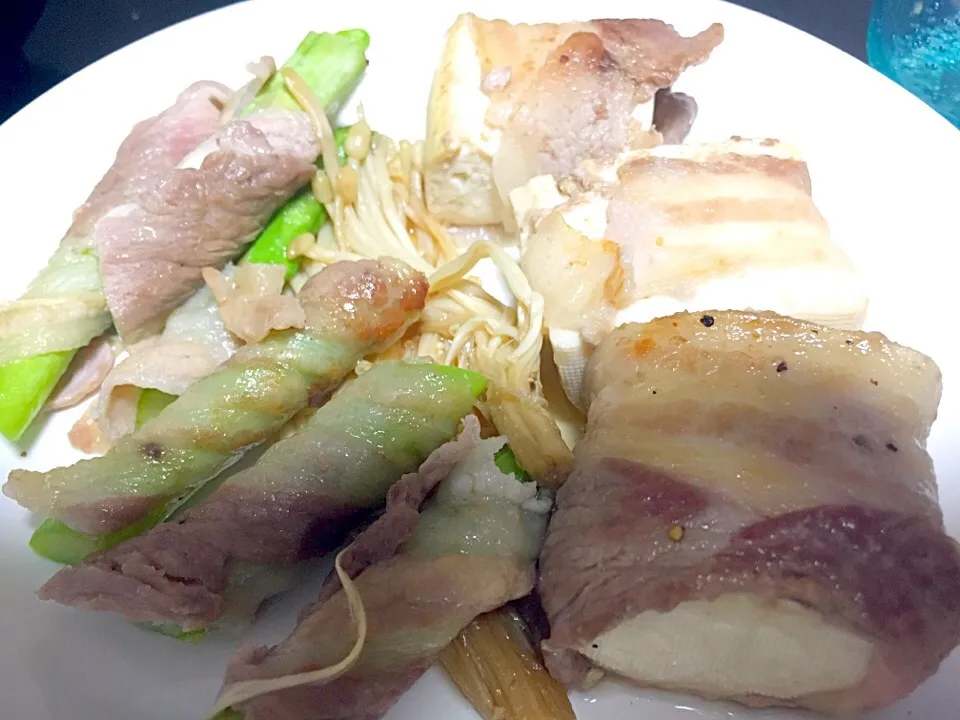 アスパラの肉巻き&豆腐の肉巻き|八木俊樹さん