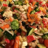 shrimp and crab meat pasta salad|teresa whiteさん