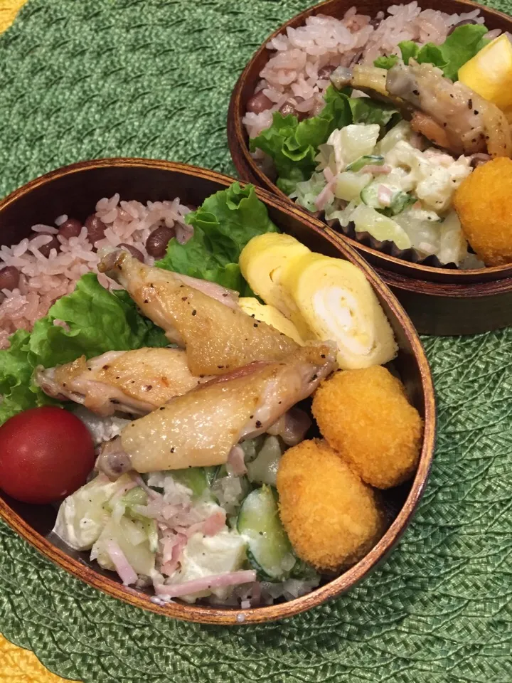 6月13日 あずきご飯弁当|ひななぎさん