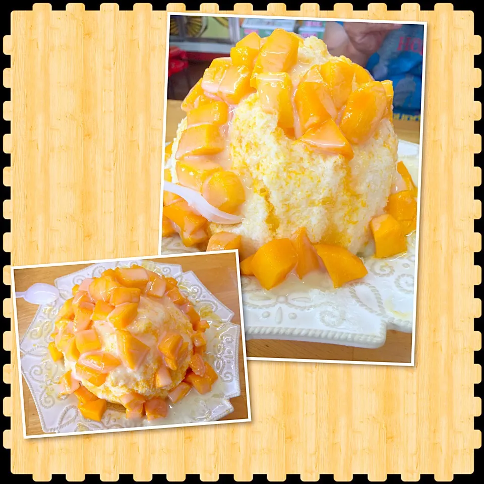 shaved ice with mango...|Wuki  Leeさん