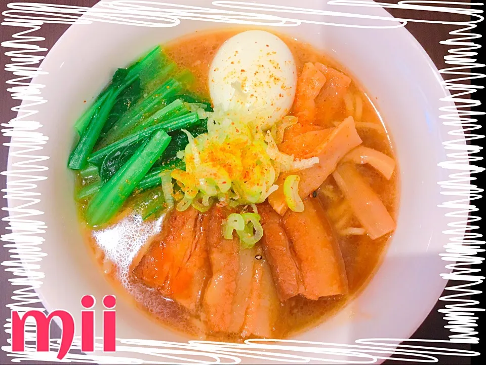 生醤油角煮ラーメン🍜|mii’s⭐️お家ご飯さん