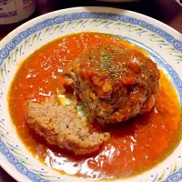 岩石ハンバーグ〜トマト煮込み〜|まっちーさん