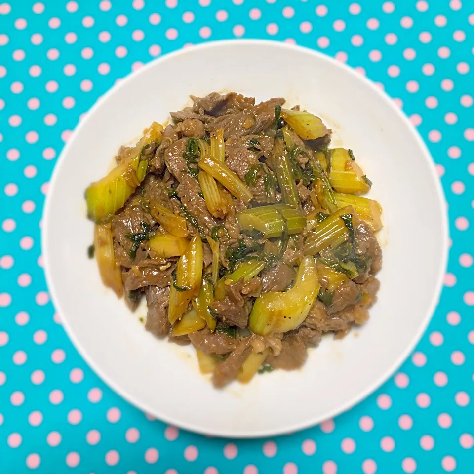 Beef & Celery Stir-Fry|H3L1DAさん