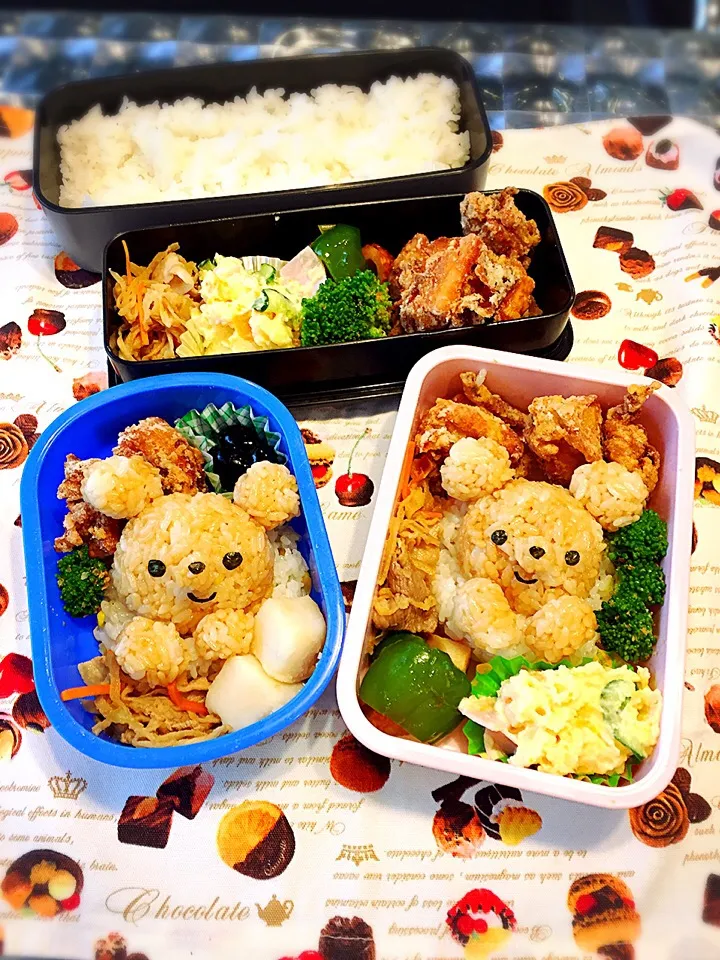 浮き輪で遊ぶクマちゃんのお弁当☆|makoryuneさん