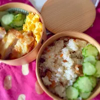 Snapdishの料理写真:酢飯のお弁当。食欲up|ゆみちゃんさん