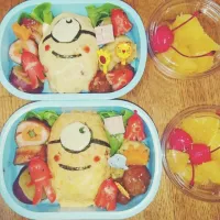 Snapdishの料理写真:キャラ弁ミニオンズ☺|emikoさん