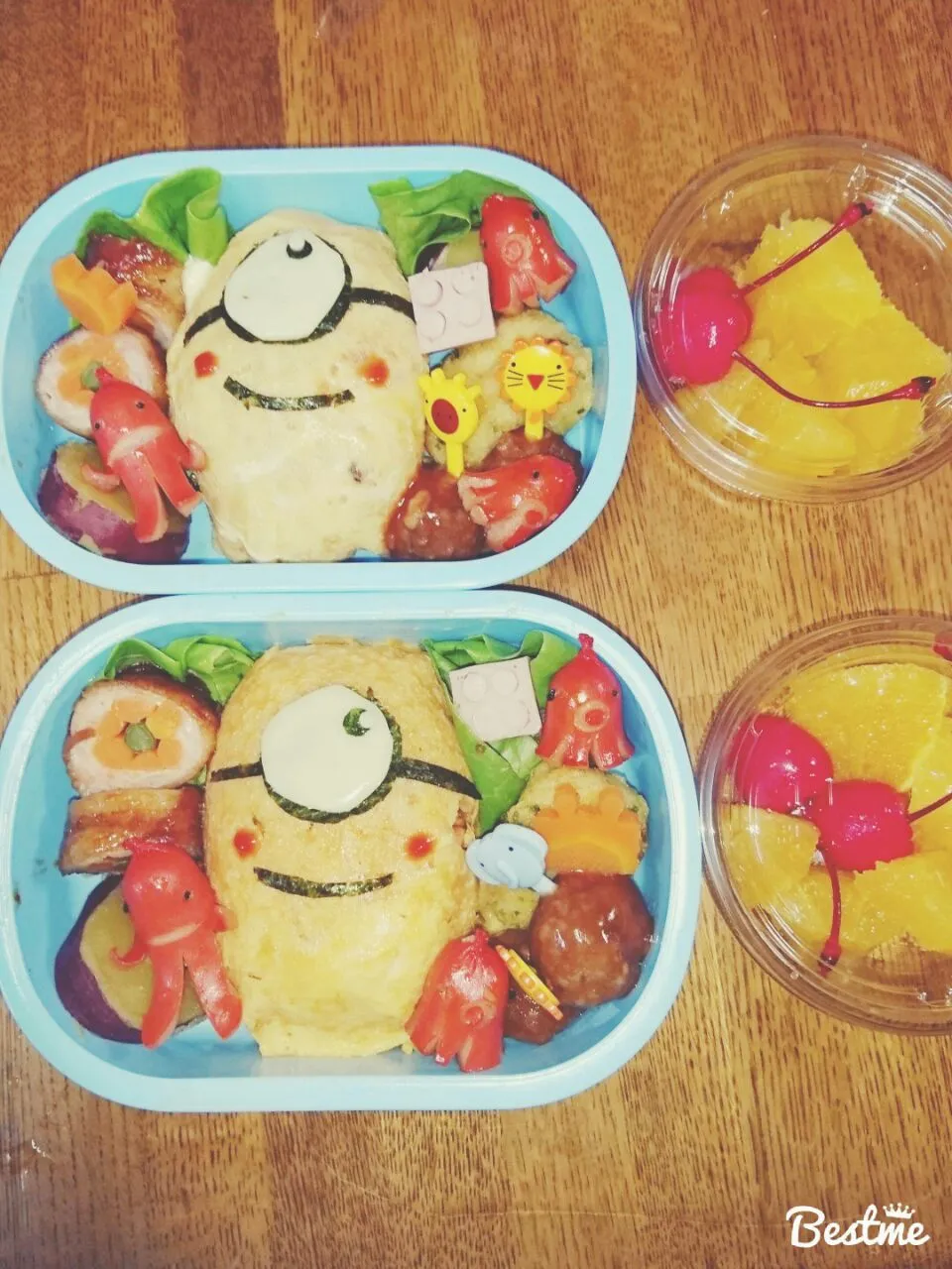 Snapdishの料理写真:キャラ弁ミニオンズ☺|emikoさん