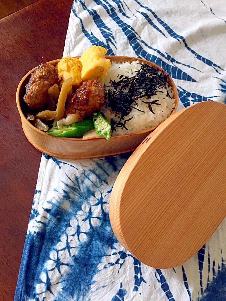 Snapdishの料理写真:今日の自分お弁当ヽ(*'-'*)|さくたえさん