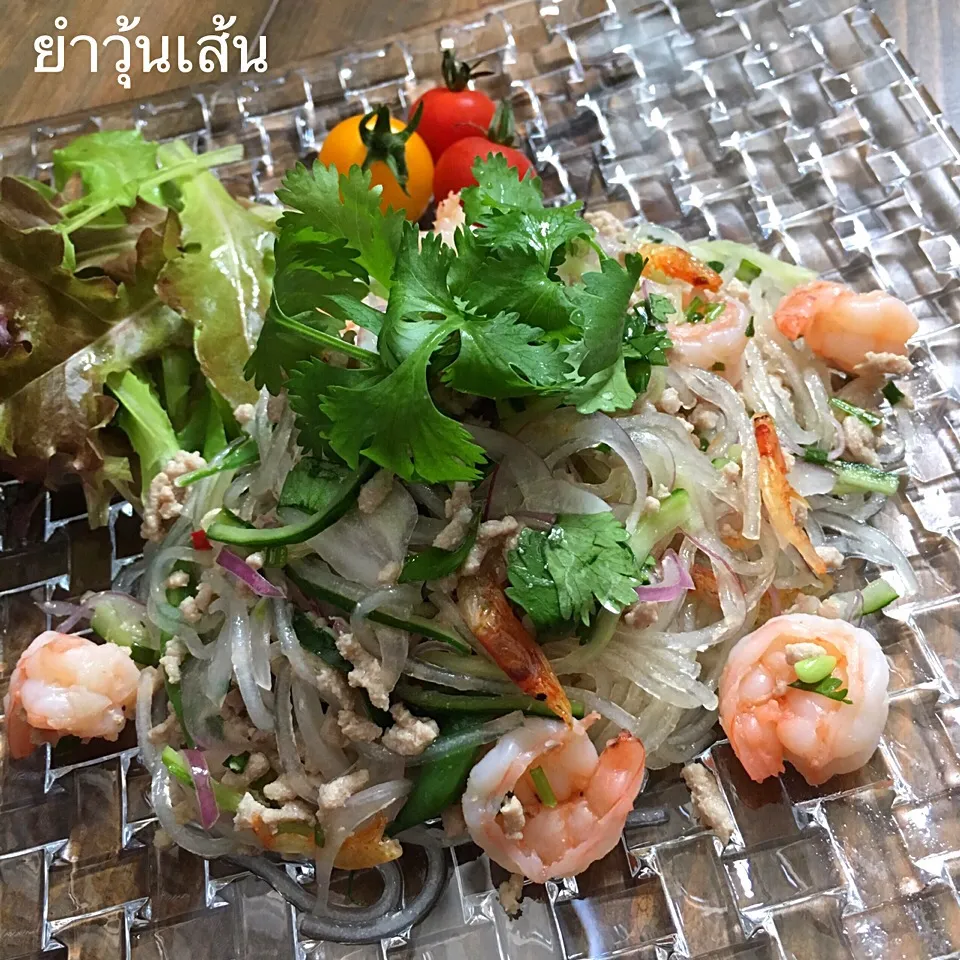 Snapdishの料理写真:タイフェス其の弐☆ヤムウンセンยำวุ้นเส้น（タイ風春雨サラダ）🇹🇭ʕ-̼͡-ʔ|七海さん