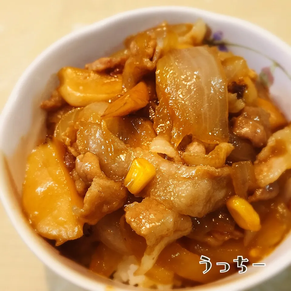 キヨシュンさんの『危険！ご飯が進みすぎる豚丼🐷』|うっちーさん