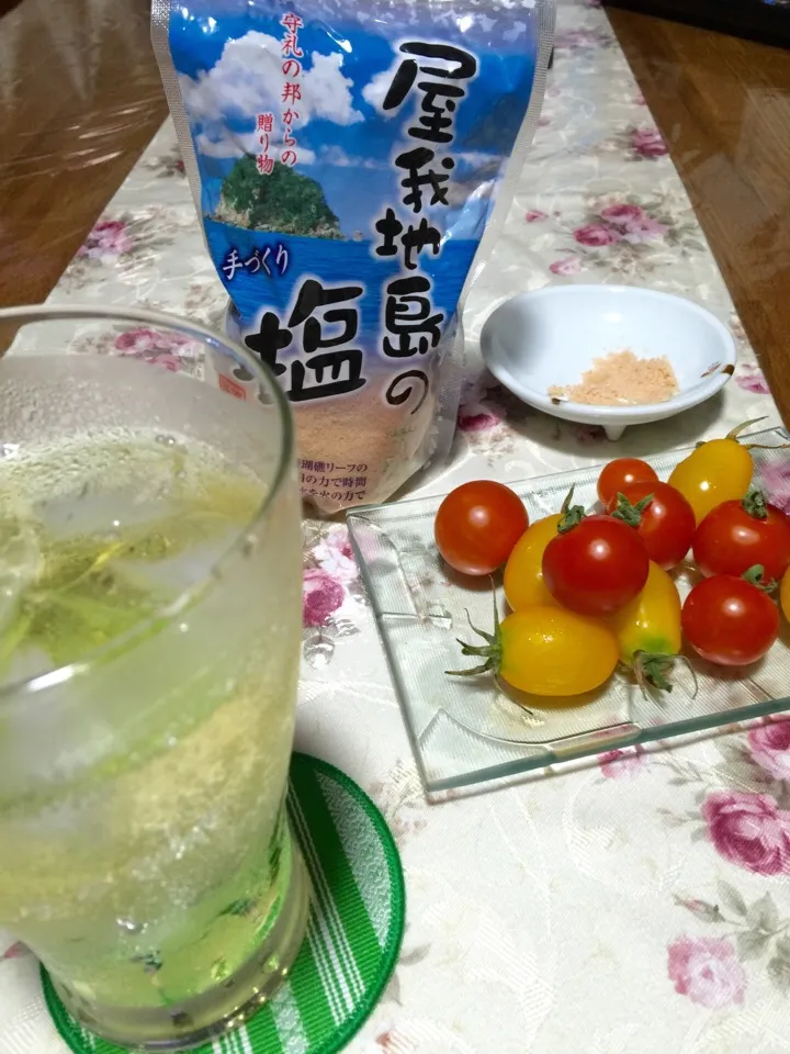 プランター栽培のミニとまとで🍅
 一杯だけ…♪|keikoさん