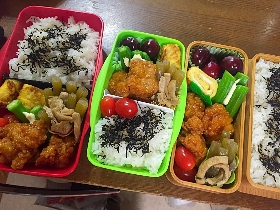 家族3人のお弁当|chizukoさん