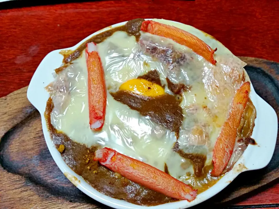 焼きカレーカニかまのせ|Morito Kamiyaさん