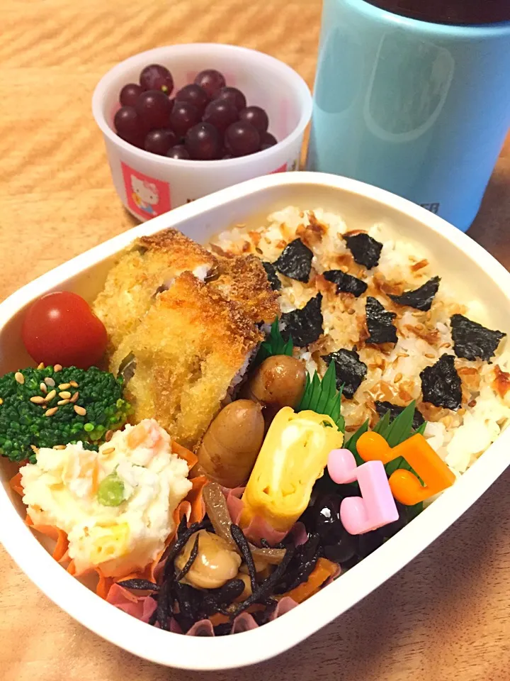 梅しそチーズいわしフライの海苔弁当|Sakikoさん