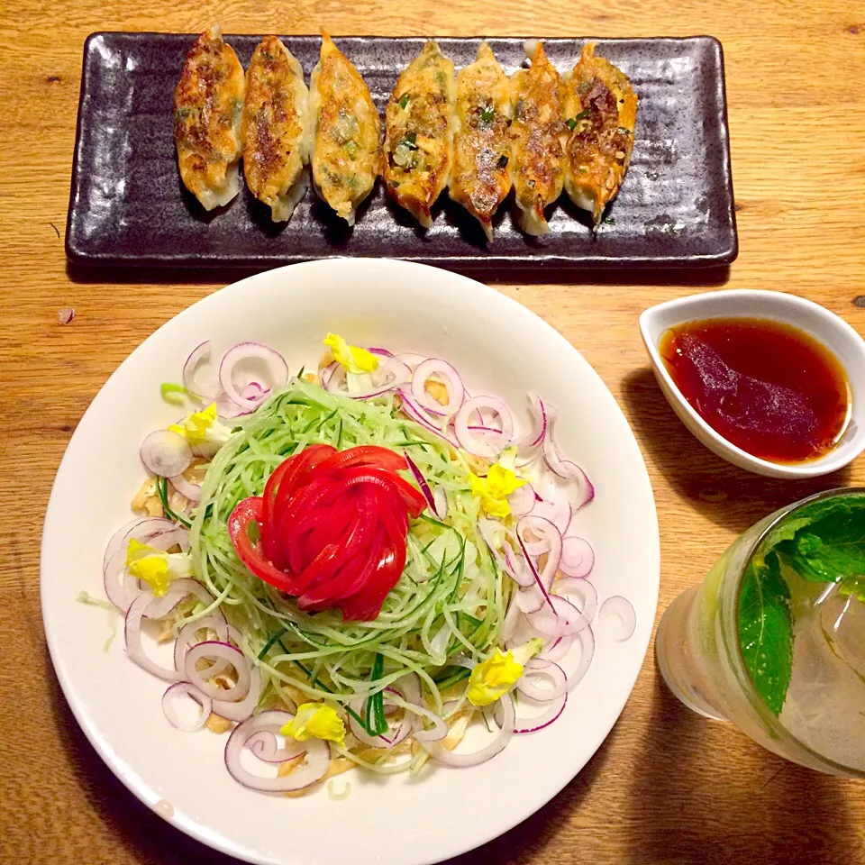 vegan
冷やし中華
高野豆腐の餃子|makiko_aさん