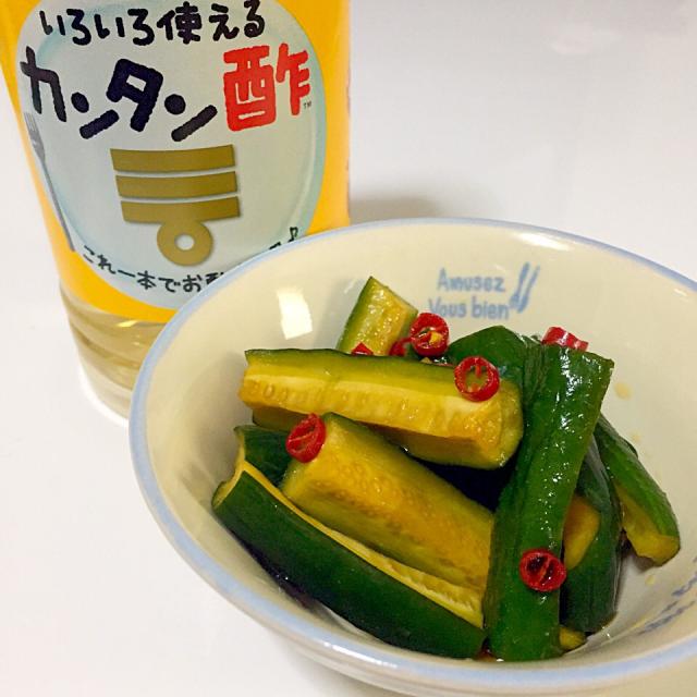 カンタン酢で きゅうりの酢醤油漬け 奏 Kanade Snapdish スナップディッシュ Id 91wmya