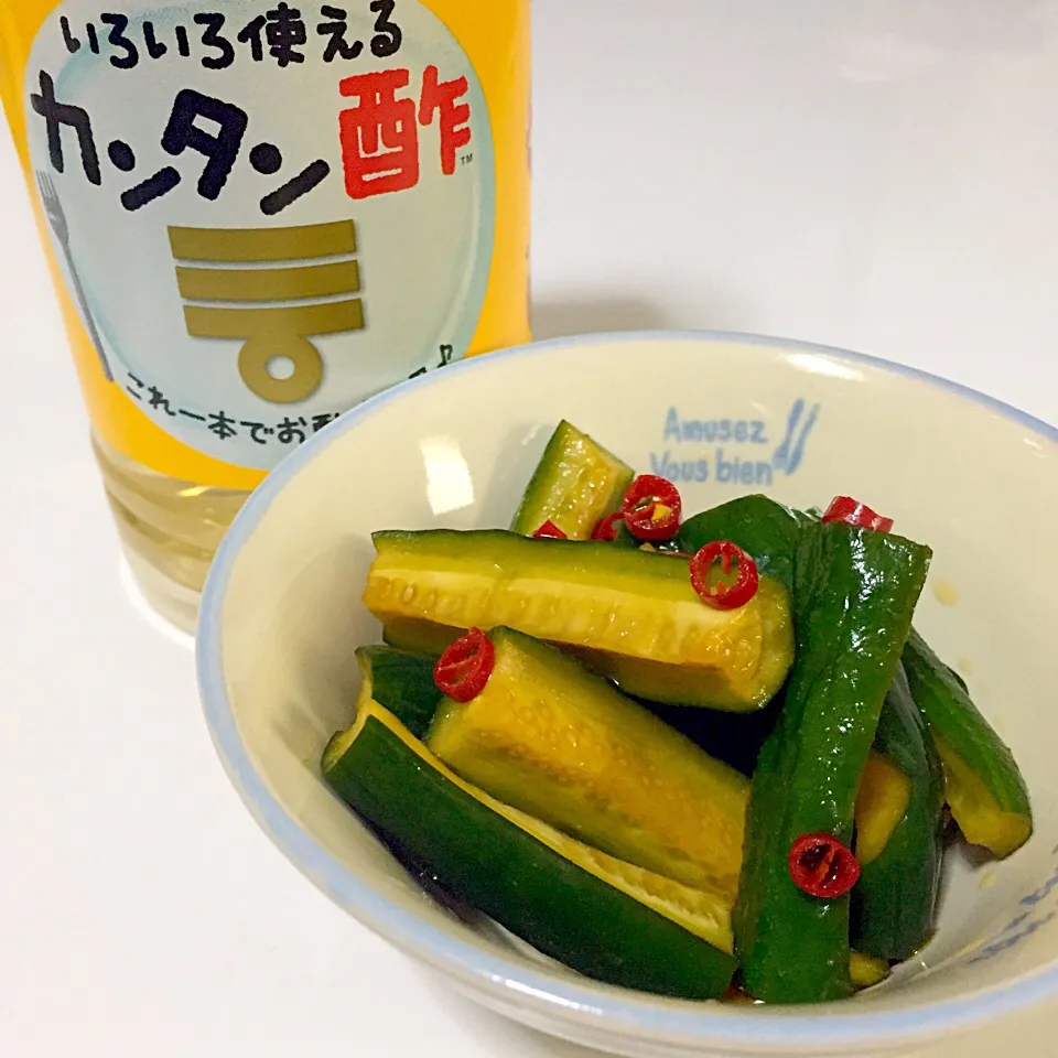 カンタン酢で☆きゅうりの酢醤油漬け|奏 kanadeさん