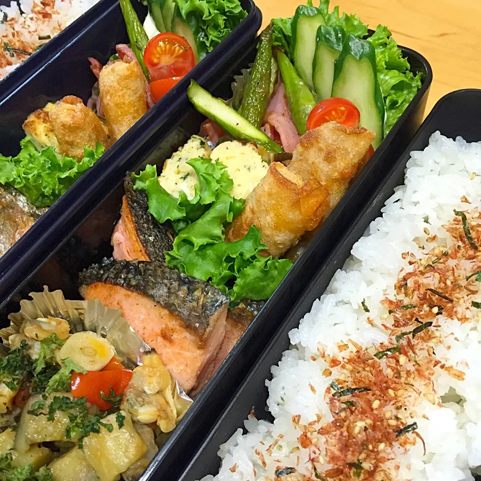 Snapdishの料理写真:今日の親父弁当！|沖縄「ピロピロ」ライフさん