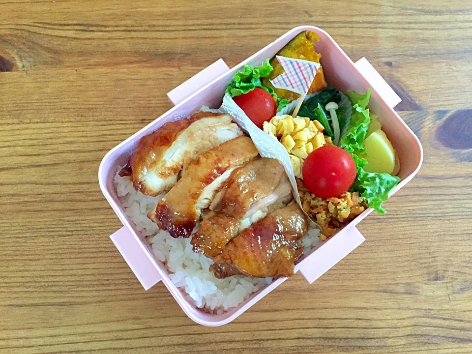 桜央里さんの料理 調味料三つで簡単美味しい🎶ジューシーチキンのさっぱり煮🐔でお弁当🍱|カタツムリさん