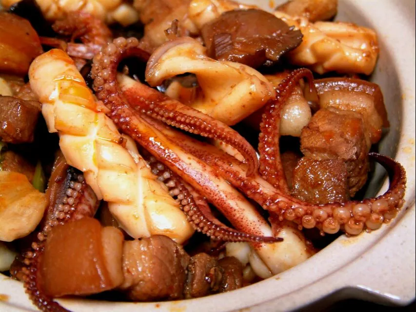 braised pork belly with dried squid|steven z.y.さん