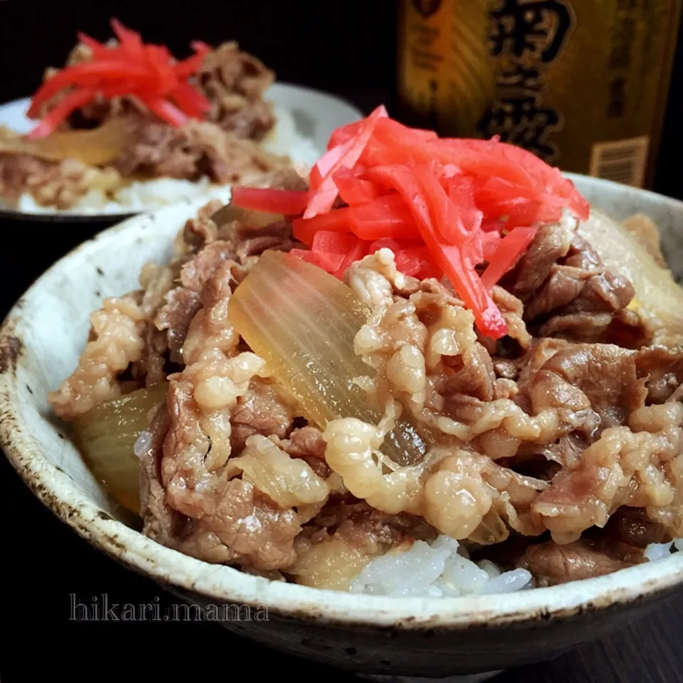 今日の夕飯、フライパンで牛丼～！|ひかりママさん