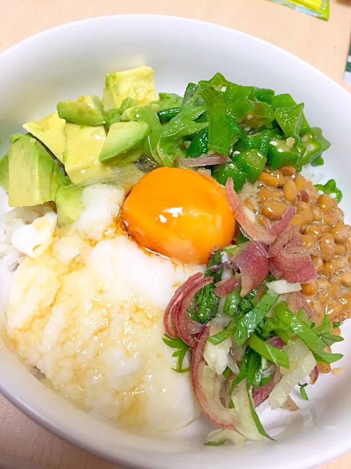 簡単ねばねば丼|あぼちさん