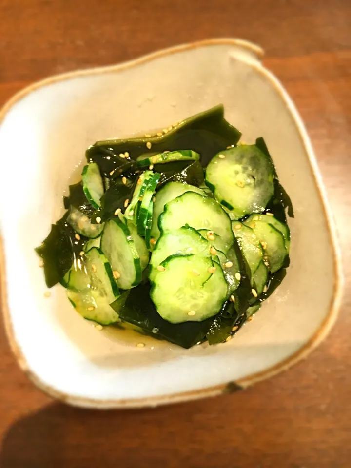 胡瓜とワカメの酢の物|えりぺいさん