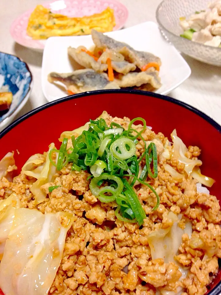 鶏胸肉の肉味噌丼|あやにん食堂さん