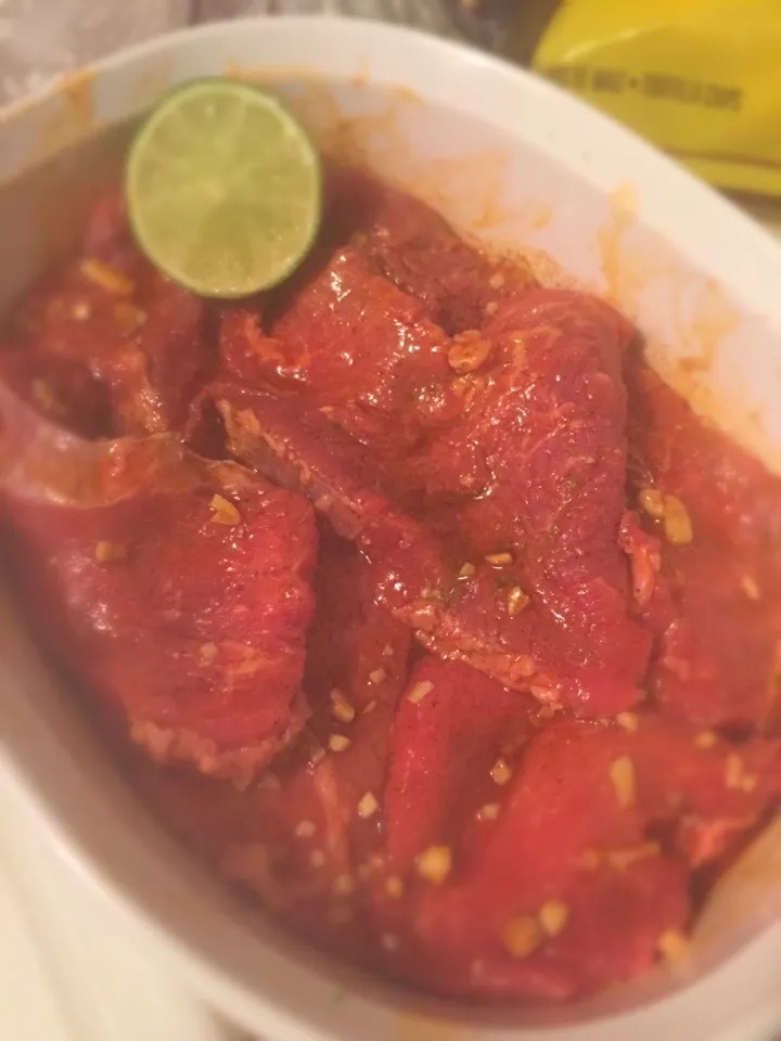 Snapdishの料理写真:Garlic Lime Marinade for Tri Tip Steaks.. For tacos!|Anna Margaretさん