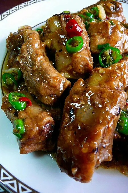 pork ribs in black bean and chili sauce|steven z.y.さん