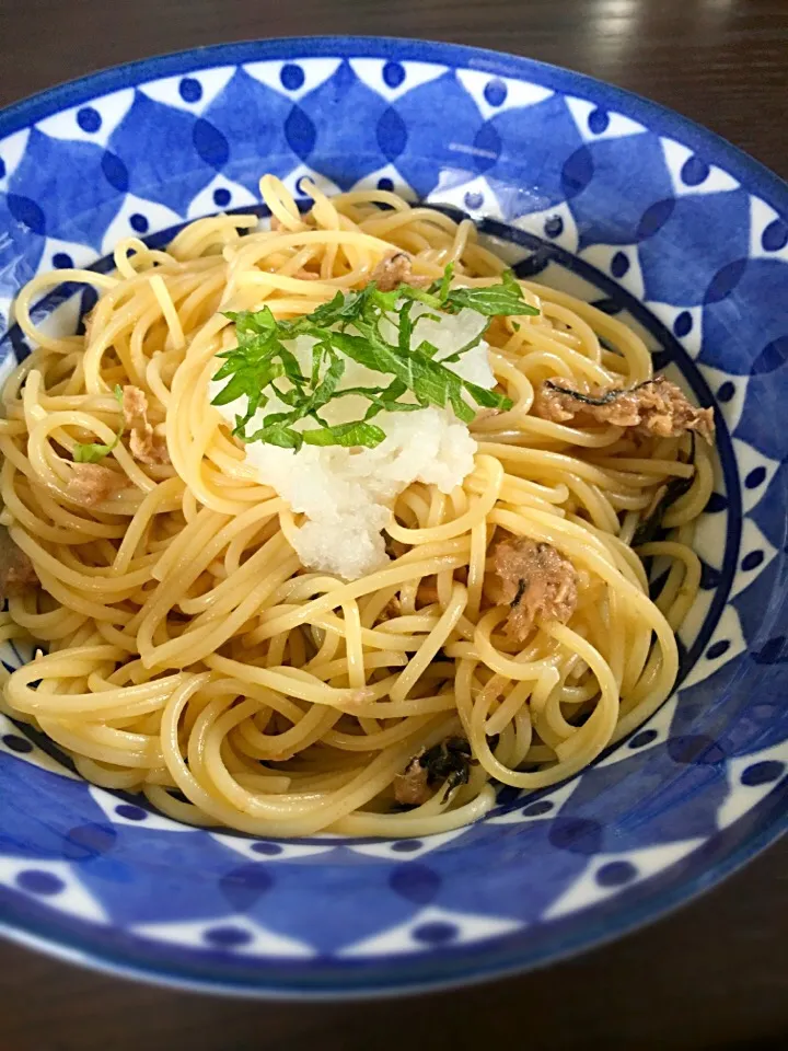 ツナと大根おろしの和風冷製パスタ|Sakiさん