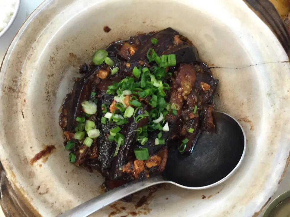 Snapdishの料理写真:Brinjal with minced pork|janiceさん