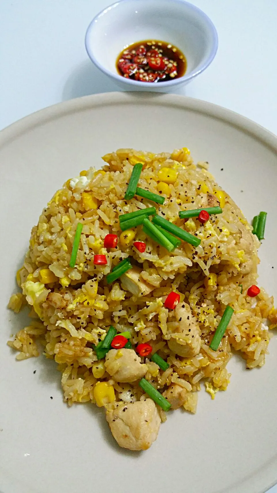 Fried rice with chicken breast & corn|🌷lynnlicious🌷さん