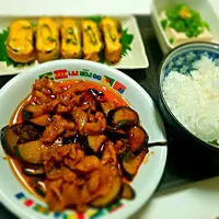 Snapdishの料理写真:今日の旦那の晩ご飯♡|Emiさん