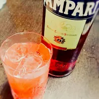 Snapdishの料理写真:カンパリのカクテル🍹スプモー二|sanpoaroさん