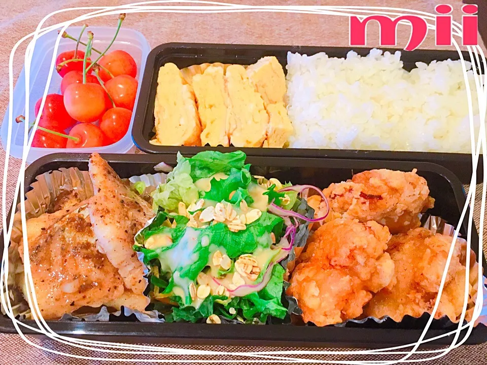 大麦フレークサラダを入れたお弁当🍱|mii’s⭐️お家ご飯さん