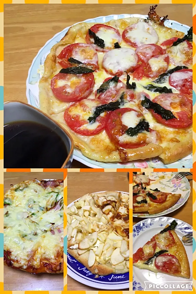 ピザ🍕3種(マルゲリータ、シーフード、デザートピザ)|Miyukiさん